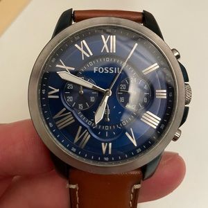 Grant Chronograph Light Brown Leather Watch